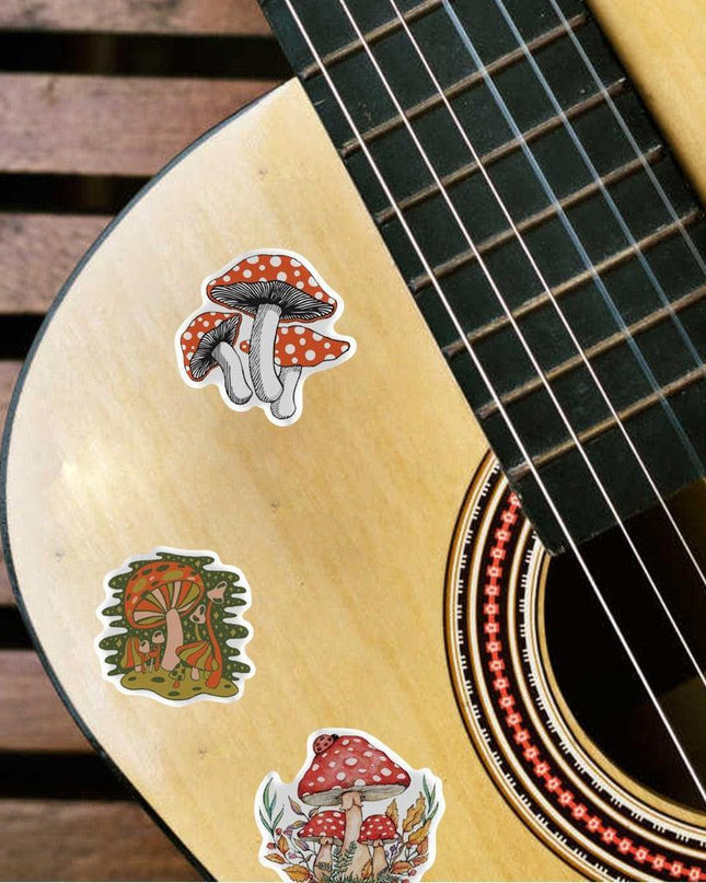 Enchanting Mushroom Sticker Art Collection
