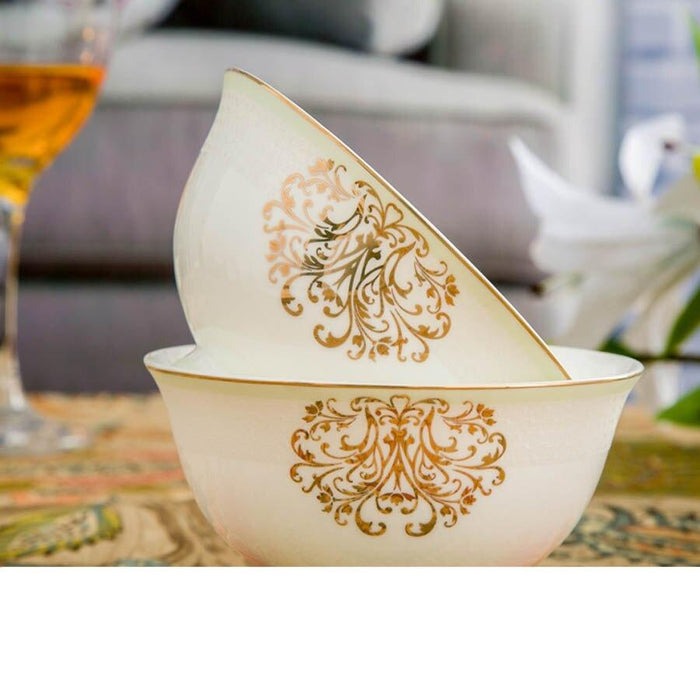 Exquisite Ceramics Collection: 60-Piece Handmade Porcelain Dinnerware Set
