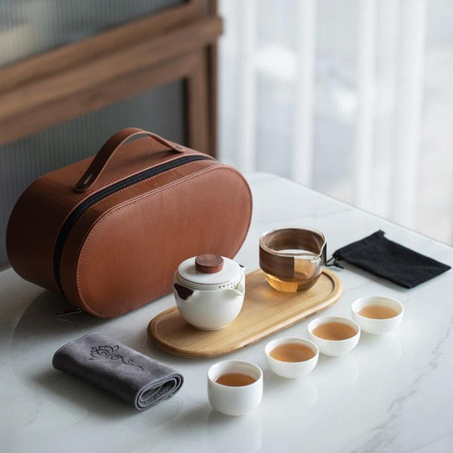 Zen Zhiyu Travel Tea Set - Your Portable Gateway to Tea Bliss