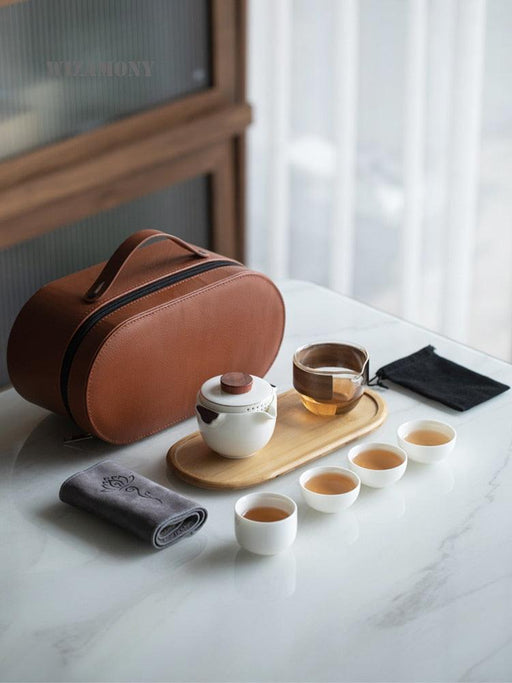 Japanese Portable Quaker Tea Set with Zen Zhiyu Cup