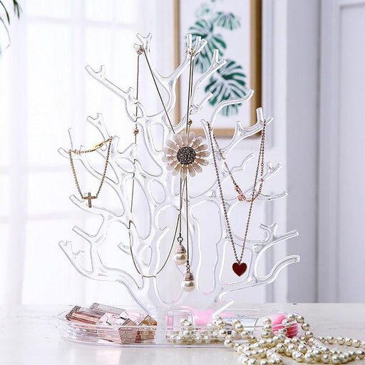 Luxurious Deer Antler Jewelry Holder - Elegant Storage Solution for Your Precious Gems