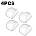 ClearGuard Acrylic Door Stopper Set - 4 Pieces