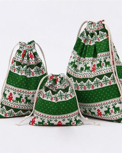 Festive Holiday Treat Bag Set - 20-Piece Christmas Candy Collection