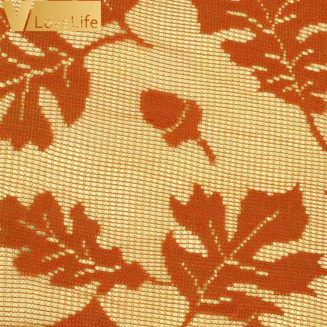 Fall Harvest Maple Leaf Lace Table Runner - Bring Seasonal Elegance to Your Dining Experience