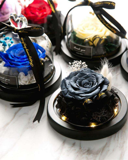 Eternal Love: Enchanted Glass Dome with Preserved Rose