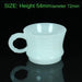 Zen Style Glass White Jade Coffee Cup Set - Elegant Office & Home Tea Mug