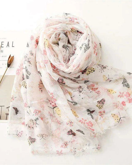 Luxurious Blue Porcelain Cashmere Blend Shawl - The Perfect Accessory for Any Occasion