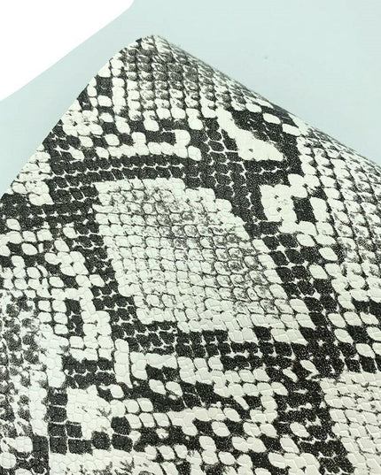 Serpentine Snakeskin Faux Leather Crafting Set - Create Trendy DIY Projects with Ease