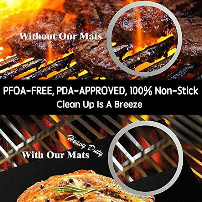 Ultimate Non-Stick Reusable BBQ Grill Mat for Healthier Outdoor Cooking