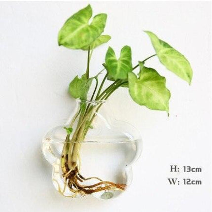 Nordic-Inspired Elegant Glass Hanging Vase for Stylish Home Accents