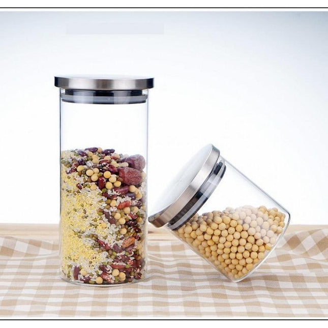 Glass Pantry Organization Set - Elevate Your Kitchen Storage Experience