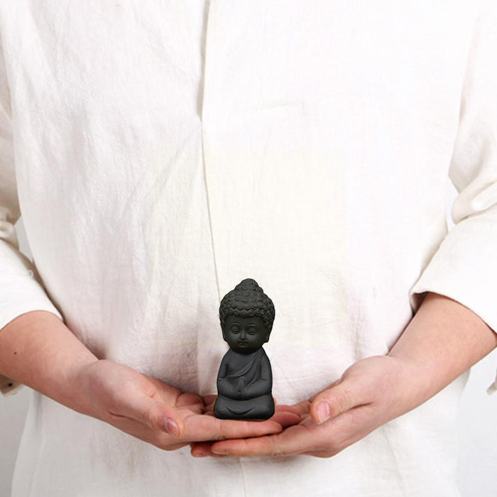 Tranquil Mini Buddha Tea Pet for Zen Tea Moments