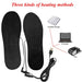 USB Heated Insoles with Carbon Fiber Technology: Stay Warm and Cozy in Winter with Adjustable Comfort