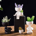 Ceramic Humanoid Flowerpot: Creative Plant Holder for Modern Spaces