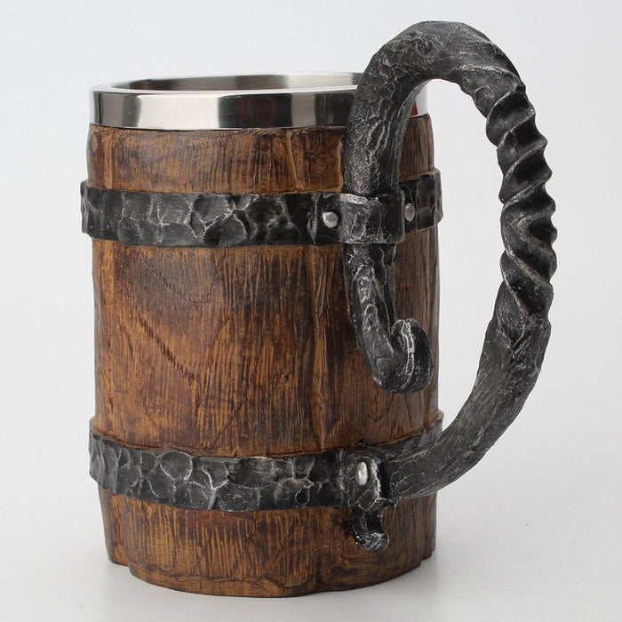 Viking Wood Steel Hybrid Mug