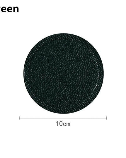 Elegant Leather Drink Coasters: Stylish Shield for Your Tabletop