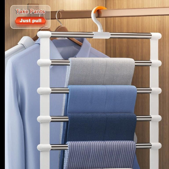 Effortless Stainless Steel Closet Organizer for Chic Wardrobe Storage