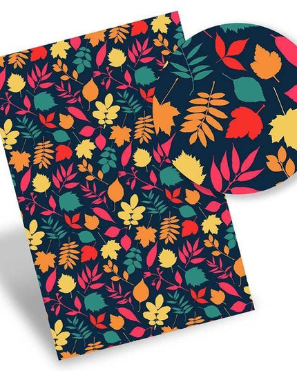 Autumn-Themed Eco-Conscious Faux Leather Crafting Kit for Creative Artisans