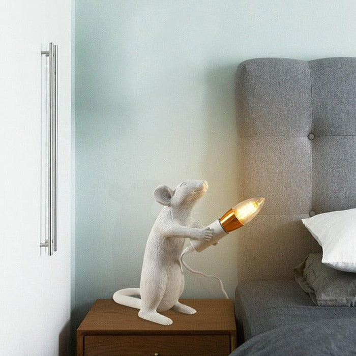 Resin Mouse Handmade LED Table Lamp in Nordic Modern Design