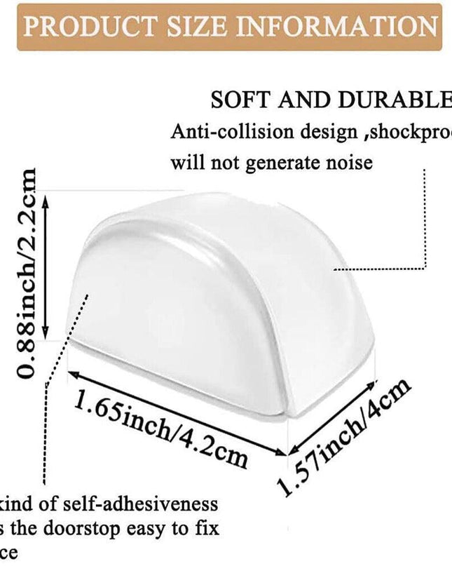 Invisible Wall Protection Door Stopper Set - 4 Pack