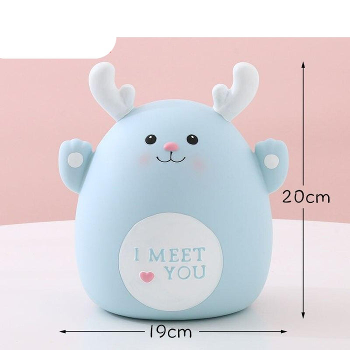 Exclusive Cartoon Animal Piggy Bank: Adorable, Drop-Proof Money Keeper for Wealthy Young Ones