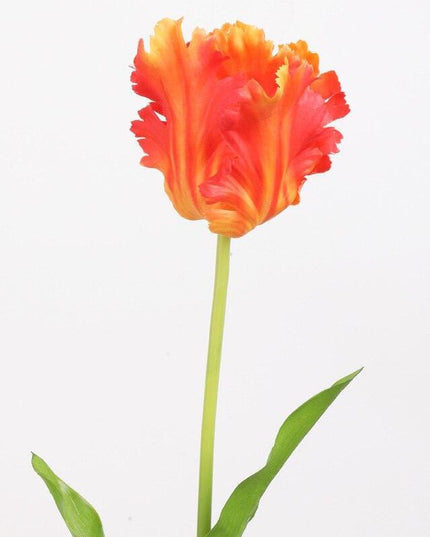 Luxurious Parrot Tulip Silk Flowers - Exquisite Artificial Blooms for Special Occasions