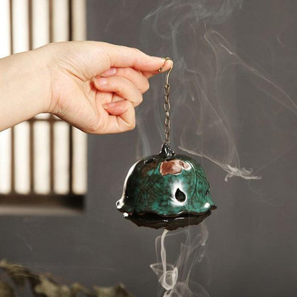 Serene Buddha Hand Ceramic Backflow Incense Holder for Tranquil Spaces