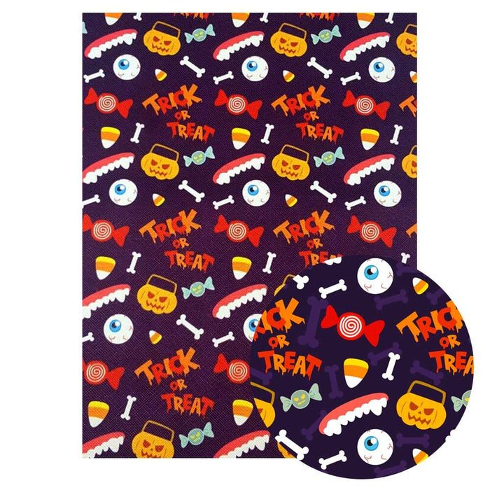 Enchanting Halloween Printed Vinyl Fabric Sheets for Elevated Crafting Experience