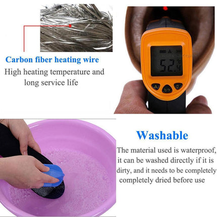 Rechargeable Carbon Fiber USB Heated Insoles for Ultimate Winter Comfort