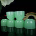 Indulge in Exquisite Tea Moments with the Opulent Jade Tea Cup Kung Fu Tea Set