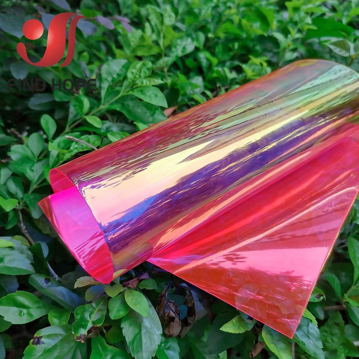 Iridescent Rainbow Vinyl Fabric - Magical Crafting Material for DIY Creations