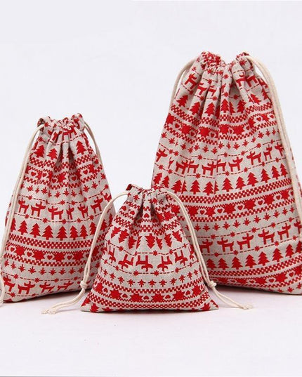 Festive Holiday Treat Bag Set - 20-Piece Christmas Candy Collection