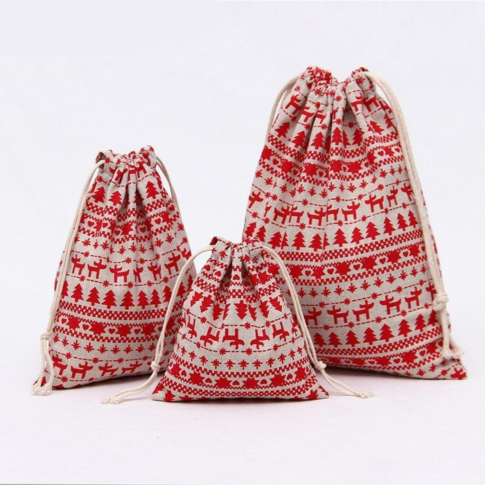 Delightful Set of 20 Festive Christmas Candy Bags - Essential Xmas Party Supplies