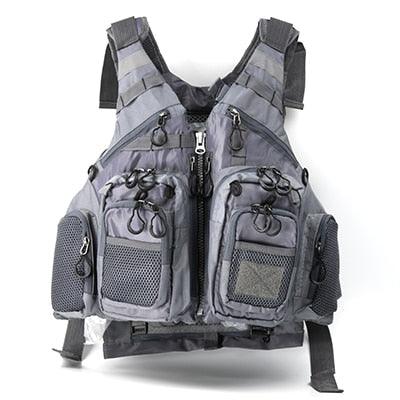 Adventure Ready Fishing Life Vest with Multi-Pocket Design & Reflective Details
