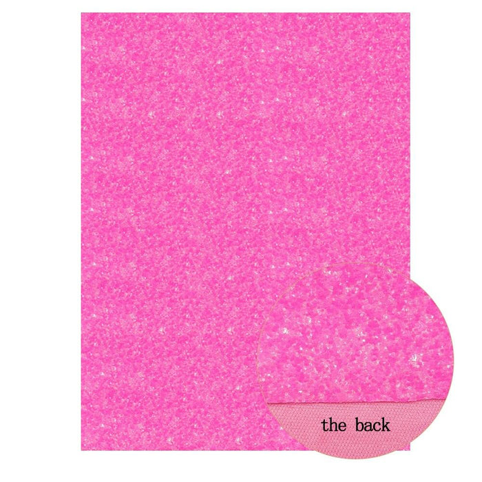 Chunky Pink Glitter Faux Leather Sheets - Creative Crafters' Essential