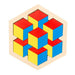 Rainbow Tangram 3D Wooden Puzzle Set