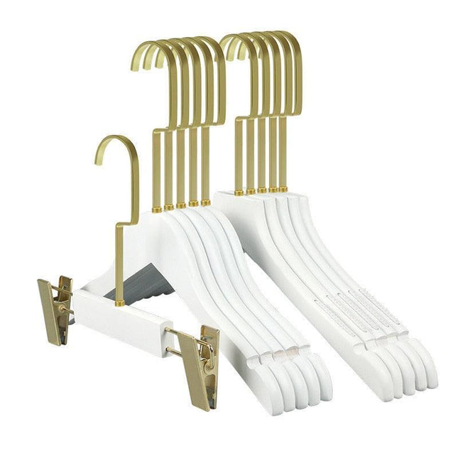 Personalized Non-Slip Wooden Hangers for Weddings: Customizable Elegance for Brides and Bridesmaids