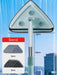 Telescopic Double-Sided Squeegee Kit with Extendable Pole