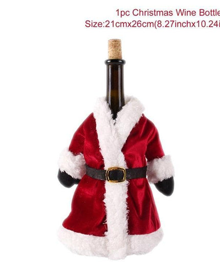 Holiday Cheer Wine Bottle Dress: Celebrate in Festive Elegance