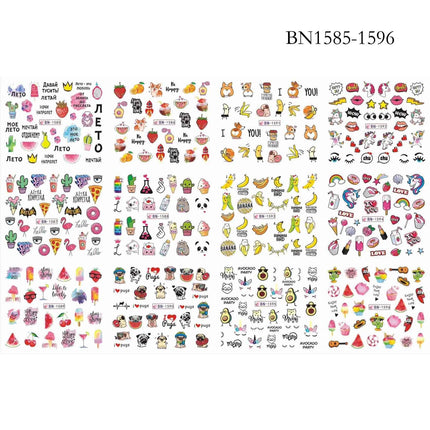 Winter Wonderland Russian Nail Art Decals