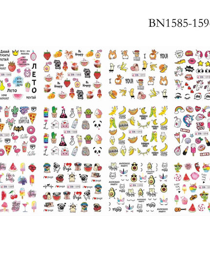 Winter Wonderland Russian Nail Art Decals