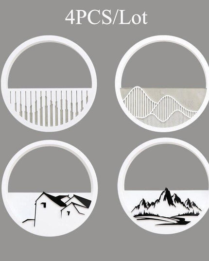 Sleek Circular Acrylic Wall Planter for Modern Plant Display