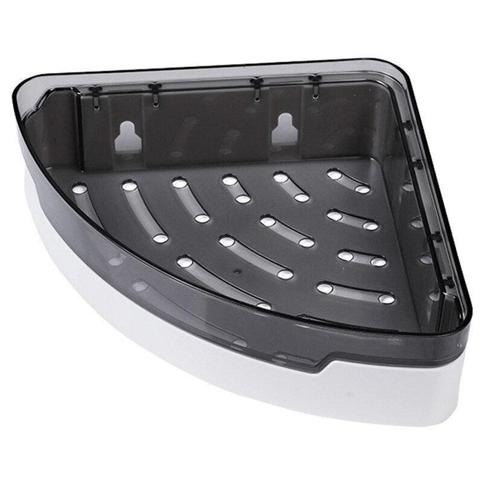 Modern Gray Nail-Free Shower Organizer for Effortless Bathroom Storage