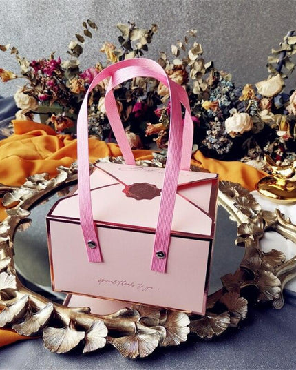 Chic Customizable Cake Box Set of 5 for Special Celebrations