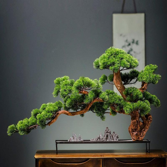 Chinese Style Simulation Visitor Bonsai Plant for Elegant Home and Office Decor