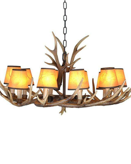 Majestic Handcrafted Deer Antler Resin Lighting Fixture - Timeless Luxury