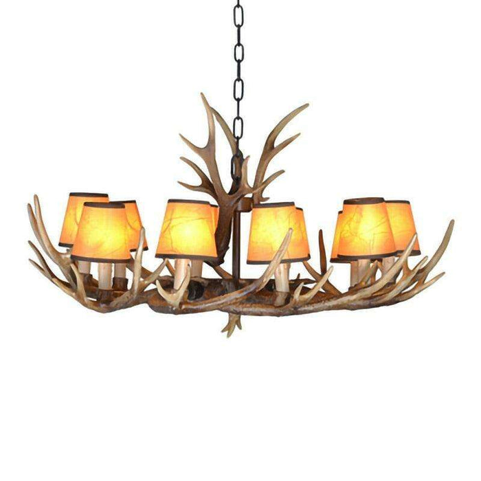 Majestic Handcrafted Deer Antler Resin Lighting Fixture - Timeless Luxury