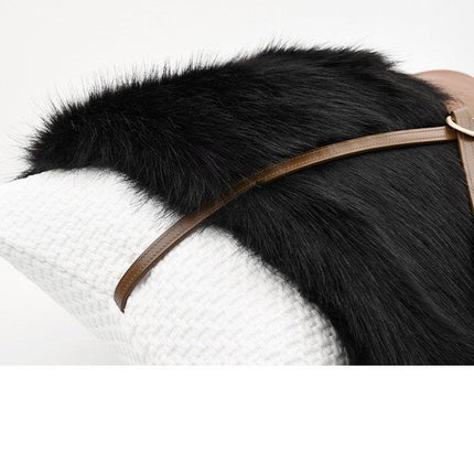 Cozy Scandinavian-Style Plush Lumbar Pillow Covers for Home Elegance