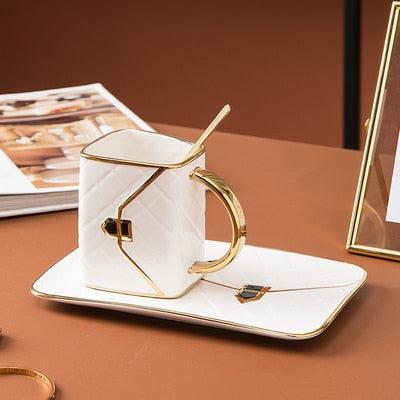 Chic Lady's Handbag-Inspired Coffee Cup Set - Perfect Gift for Birthdays and Holiday Celebrations!
