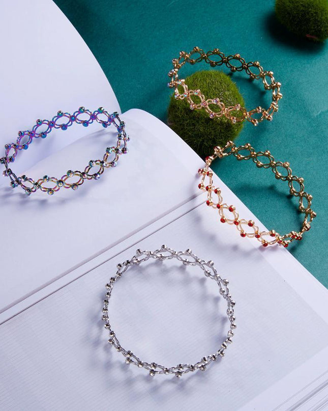 Radiant Rhinestone Ring Bracelet: A Perfect Fusion of Elegance and Versatility